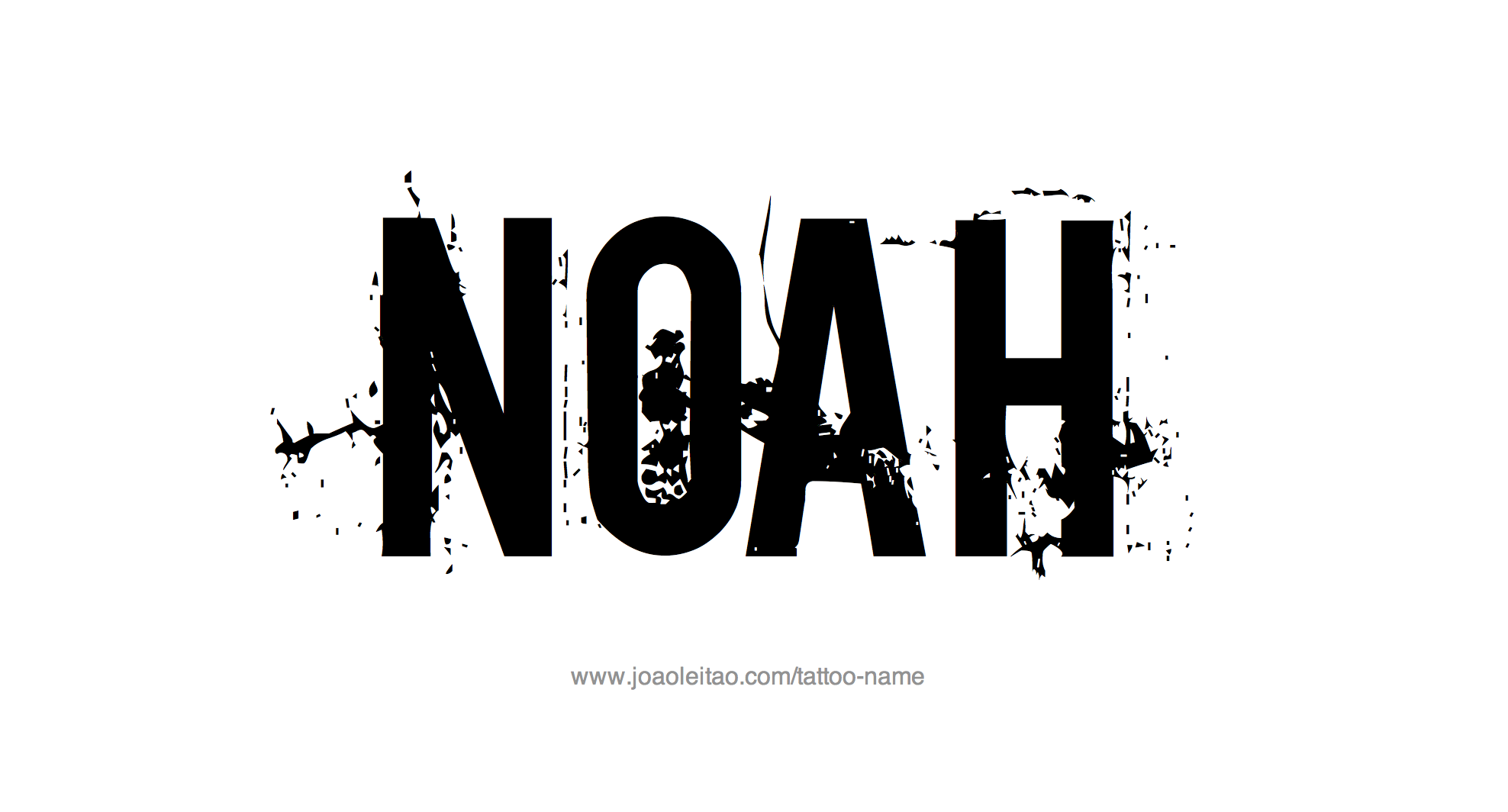 Noah Name Tattoo Designs